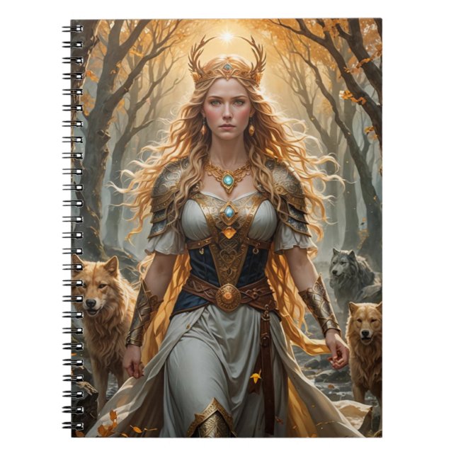 Freyja Spiral bärbar dator | Norse Goddess-Inspire Anteckningsbok (Framsidan)