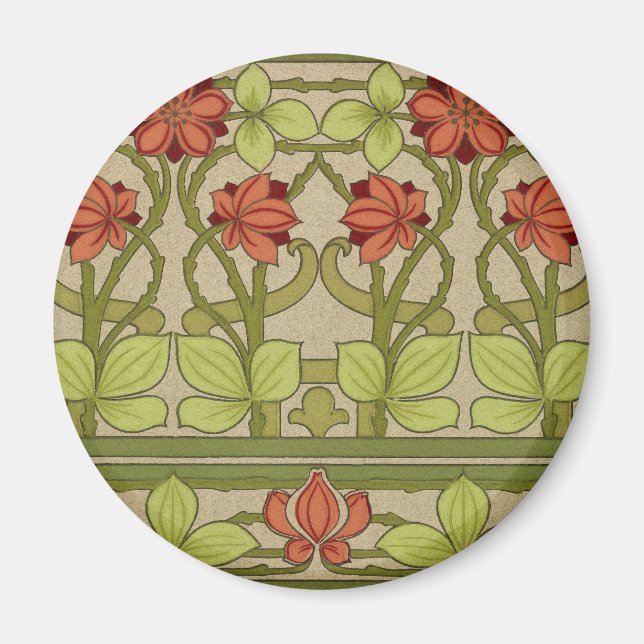 Freze Gräns Art nouveau Tapet Magnet (Framsidan)