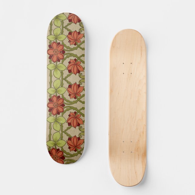 Freze Gräns Art nouveau Tapet Mini Skateboard Bräda 18,5 Cm (Framsida)