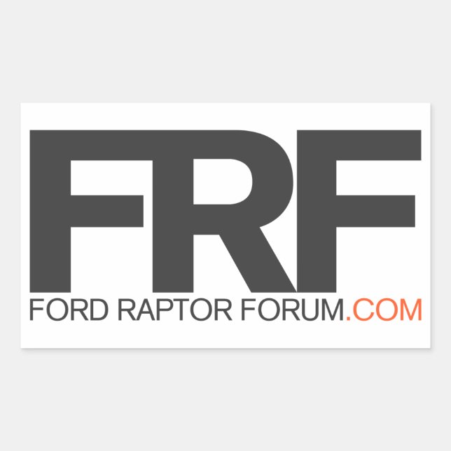 FRF Clean Sticker Rektangulärt Klistermärke (Framsida)