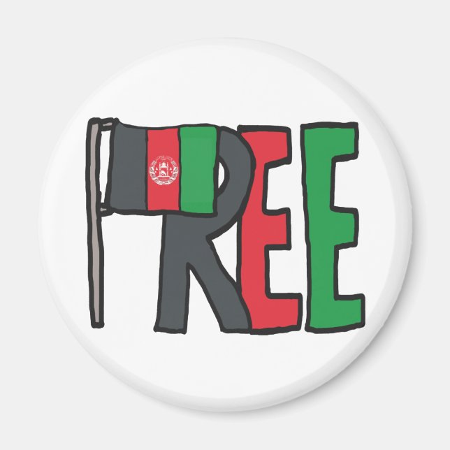 Fri Afghanistan Magnet (Framsidan)