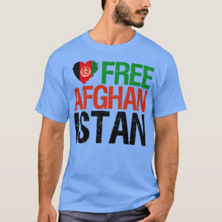 Fri afghansk Flagga Pridet Kärlek Patriotic T Shirt
