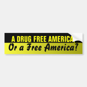 Fri Amerika för drog bildekal