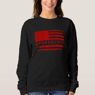 Fri amerikansk Flagga PureBlod Pure Blod T Shirt