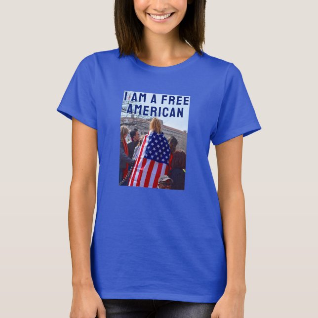 Fri amerikansk (mörk) T-Shirt (Framsida)