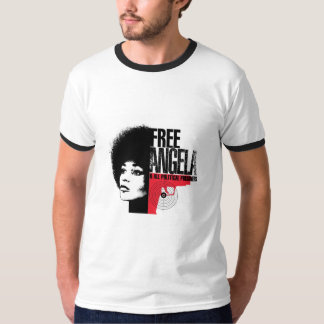 Fri Angela Davis T-tröja T Shirt