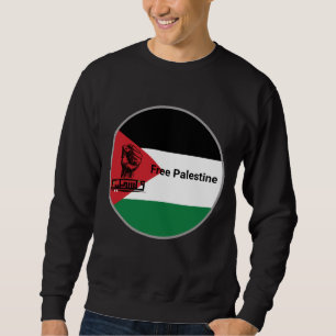 Fri arabisk arabisk text från Palestina Lång Ärmad Tröja