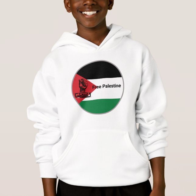 Fri arabisk arabisk text från Palestina T Shirt (Framsida)