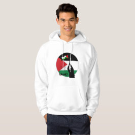 Fri arabisk text från Palestina Hoodie