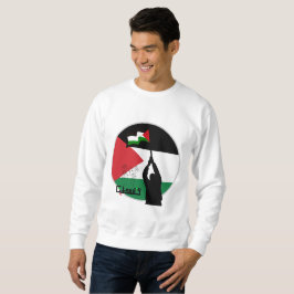 Fri arabisk text från Palestina Lång Ärmad Tröja