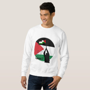 Fri arabisk text från Palestina Lång Ärmad Tröja