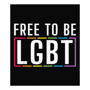 Fri att vara HBT Bisexuell Lesbisk Gay Pride Fototryck