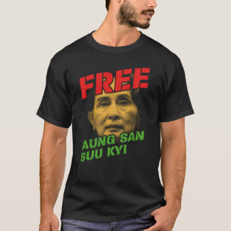 Fri Aung San Suu Kyi Spara Myanmar (Burma) T Shirt