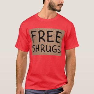 Fri axelryckningpapp undertecknar t shirt