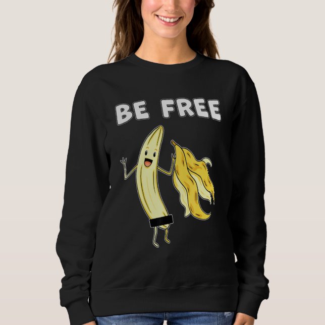 Fri Banana Graphic Fruit Freedom Humor 1 T Shirt (Framsida)
