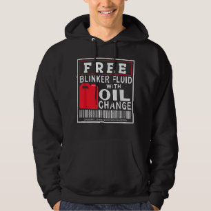 Fri bläckvätska med oljeförändring hoodie