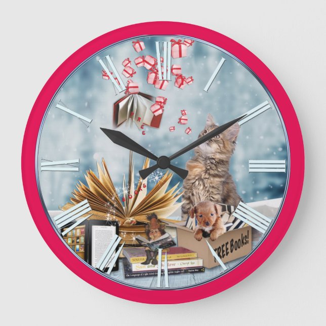 Fri Bokar Stor Klocka (Framsida)