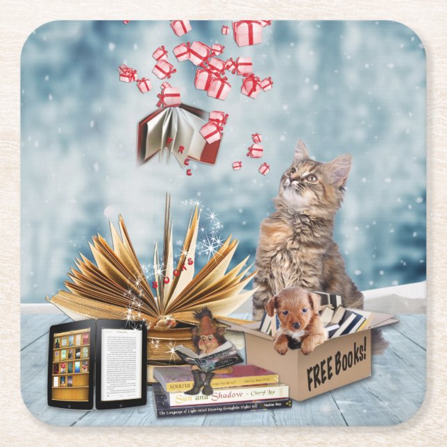 Fri Bokar Underlägg Papper Kvadrat (Framsidan)