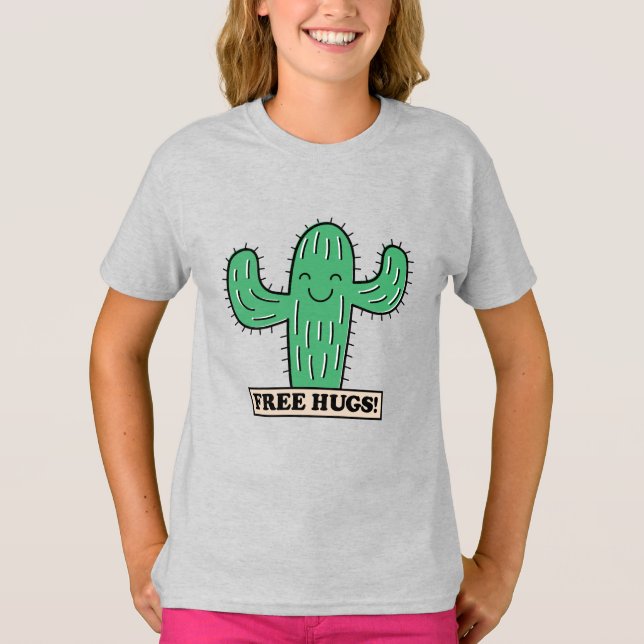 Fri Cactus Hugs-skjortor och jacka Tröja (Framsida)