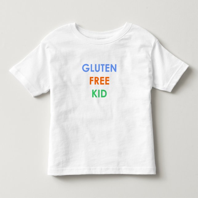 Fri Celiac ungeTshirt för Gluten T Shirt (Framsida)