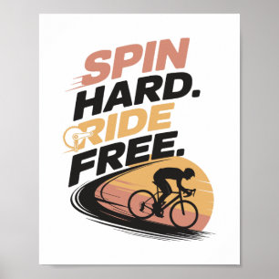 Fri centrifugering av T-shirt Poster