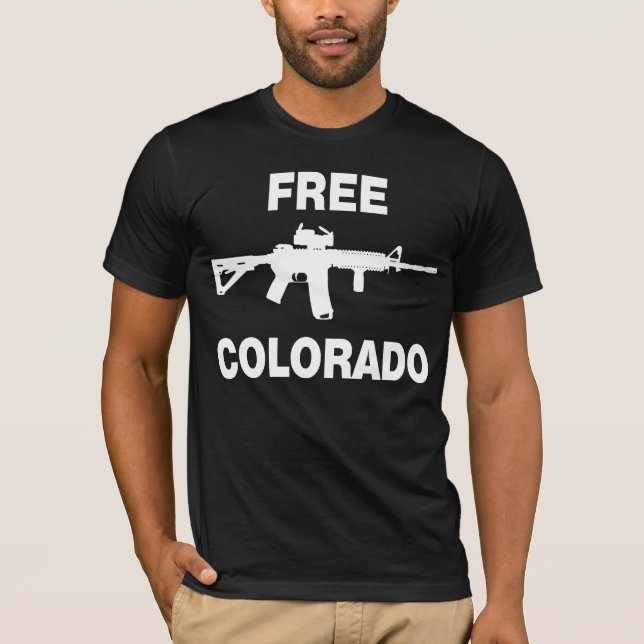 Fri Colorado AR-15 skjorta Tee (Framsida)