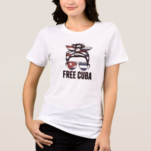 Fri Cuba – Kubansk frihetsprotestkvinna T Shirt