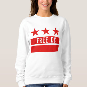 Fri DC inspirerad av Washington DC Flagga T Shirt