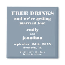 Fri dryck som är för torr för blå Spara datumet