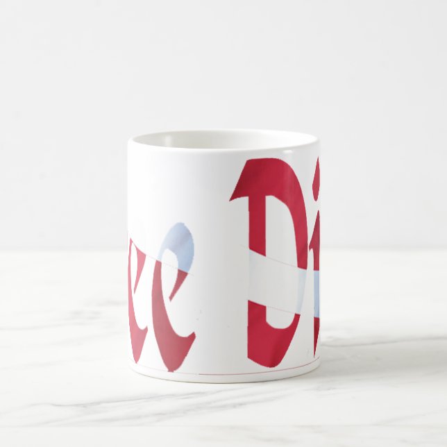 FRI Dyk-Dyk för att dyka för dykare Kaffemugg (Center)