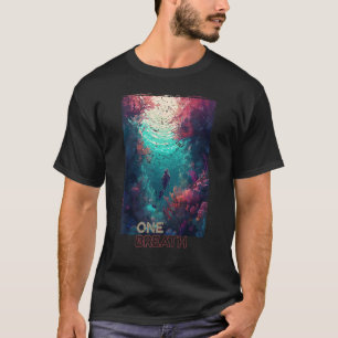 Fri dykare - en andedräkt, öppen Vatten och fridfu T Shirt