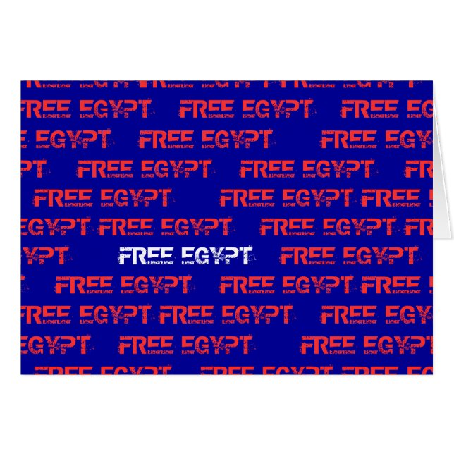 FRI EGYPTEN HÄLSNINGSKORT (Framsidan Horizontal)