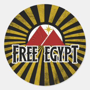 Fri Egypten Runt Klistermärke