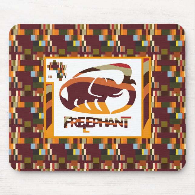 FRI ELEFANT AV MASANSER PIXELAT MUSMATTA (Framsidan)