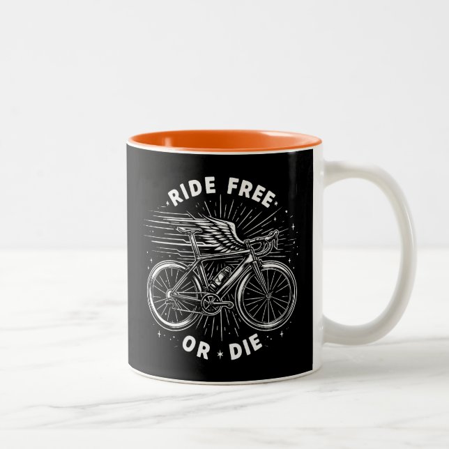 Fri eller dölj cykling Två-Tonad mugg (Höger)