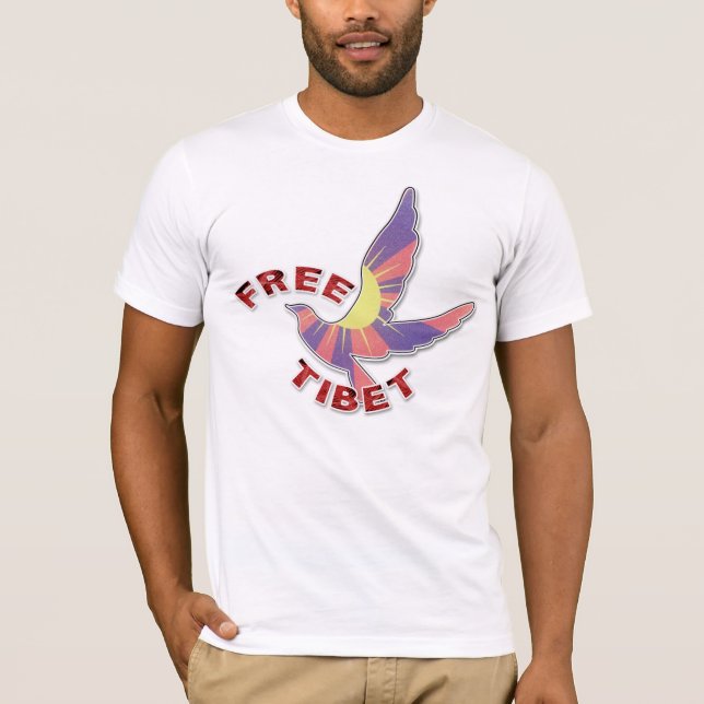 FRI FÅGELFRITT TIBET TEE SHIRT (Framsida)