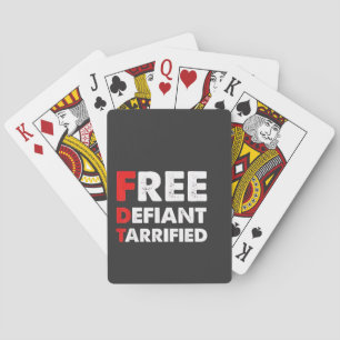 Fri, felfri, pulveriserad antitrump Patriotic Gift Casinokort