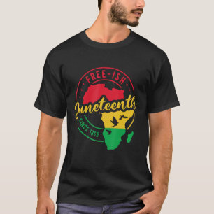 Fri fisk sedan 1865 Black Freedom African American T Shirt