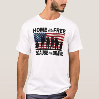 Fri Flagga Soldaters hem T-Shirt