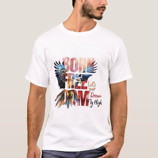 Fri Född Domän T Shirt (Framsida)
