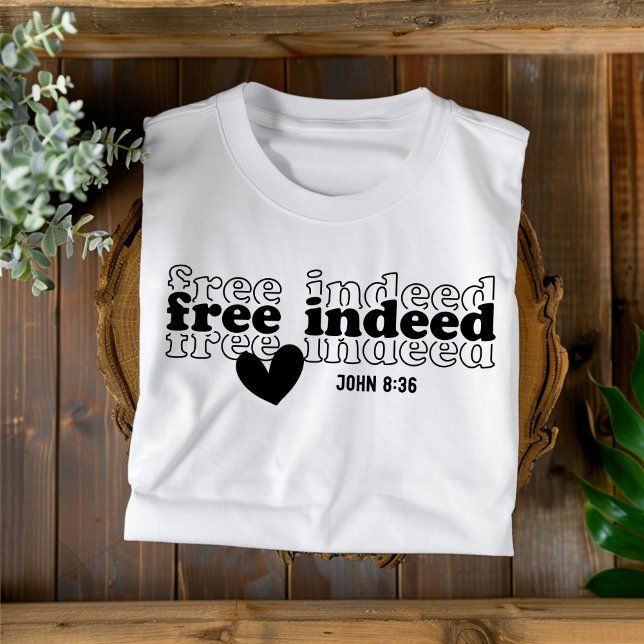 Fri för kvinnor och barn Christian T Shirt (Skapare uppladdad)