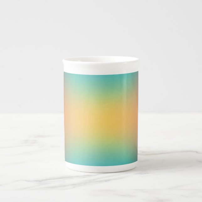 fri form gradient på mugg benporslin mugg (Framsidan)