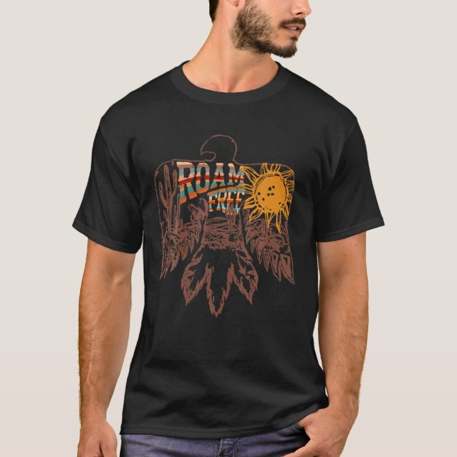 Fri från Indian Thunderbird Roam T Shirt (Framsida)