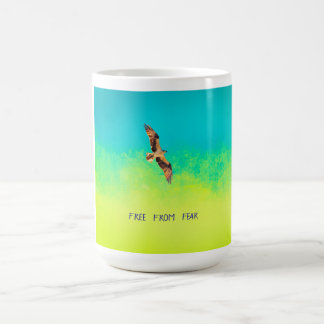 Fri från rädsla. Ära till Ukraina Kaffemugg