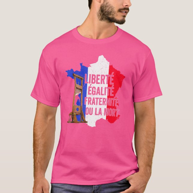 Fri Fransk i Bastiljen Re T Shirt (Framsida)