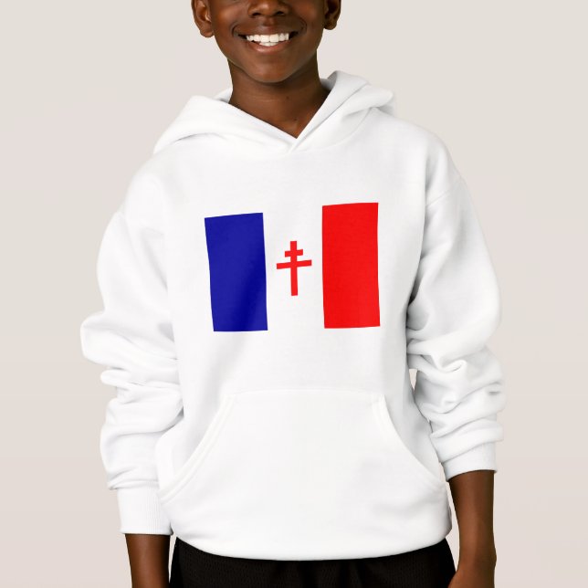Fri fransk styrkaflagga t-shirt (Framsida)