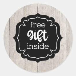 Fri gåva inuti etiketter