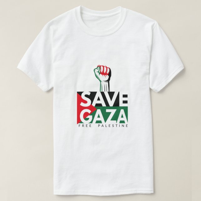 Fri Gaza, fri Palestina T-Shirt (Design framsida)