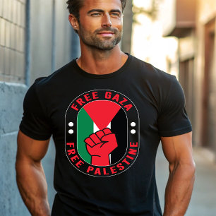 Fri Gaza och fri Palestina T-Shirt