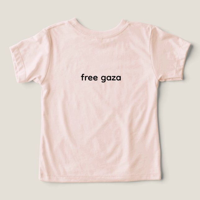 "'fri gaza och hjälp åt gips'" t shirt (Design Baksida)